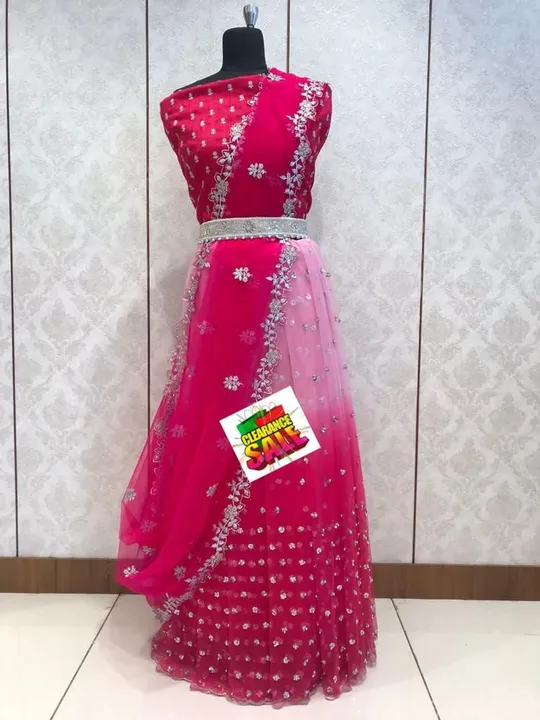 Organza lehenga  uploaded by business on 6/23/2023
