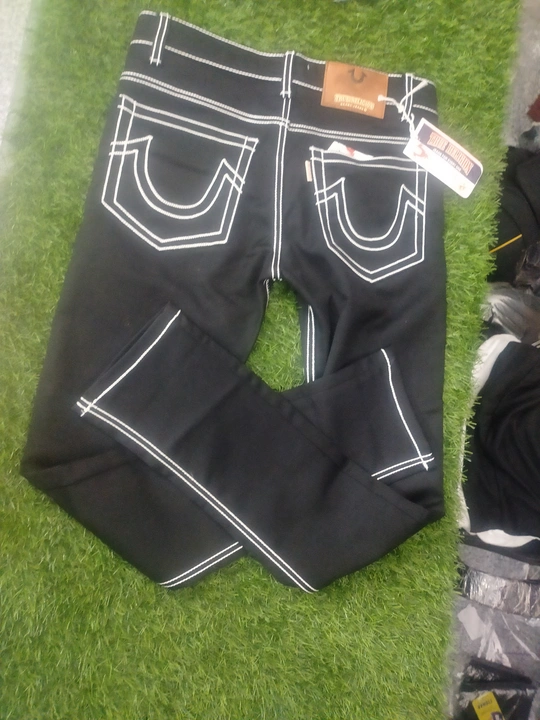Black pattern jeans size (28 30 32)9 piec only  uploaded by Bombay collection on 6/23/2023