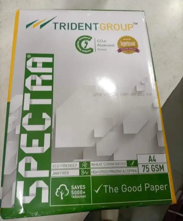 TRIDENT SPECTRA 75 GSM A4 SIZE  uploaded by Shree Durga Prasad paper private limited on 6/23/2023