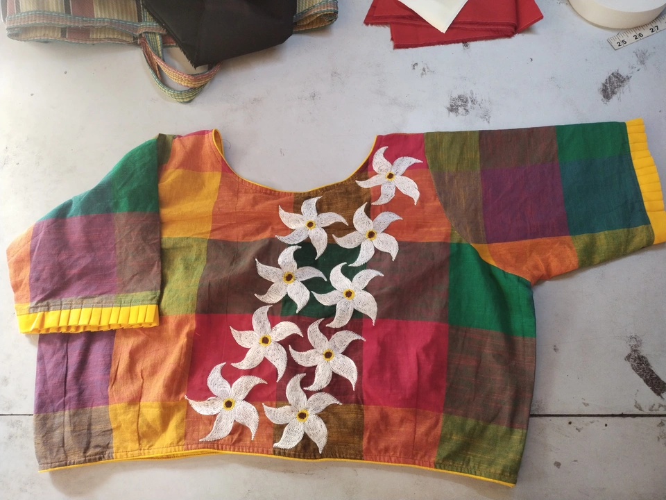 Boat nick embroidery work blouse  uploaded by RUPAM FASHION on 6/23/2023