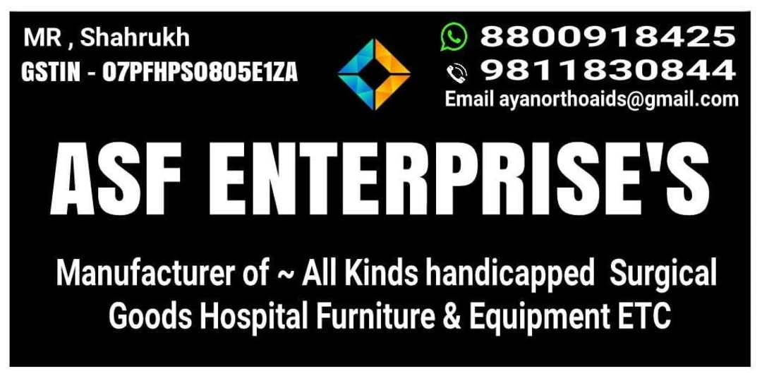 Visiting card store images of ASF ENTERPRISE'S