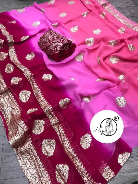Presents  NEW Rajwadi Saree*  

beautiful  colour combination saree for all ladies 

💖original prod uploaded by Gota Patti manufacturing on 6/23/2023