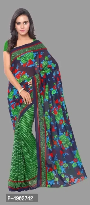 Attractive Georgette Printed Daily Wear Sarees uploaded by wholsale market on 6/24/2023