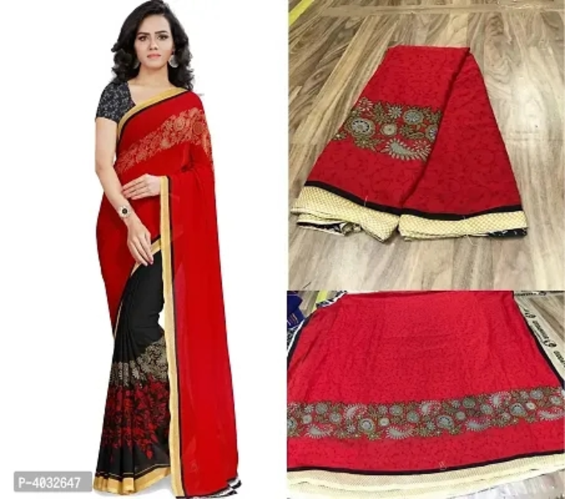 Multicoloured Printed Georgette Sarees uploaded by wholsale market on 6/24/2023