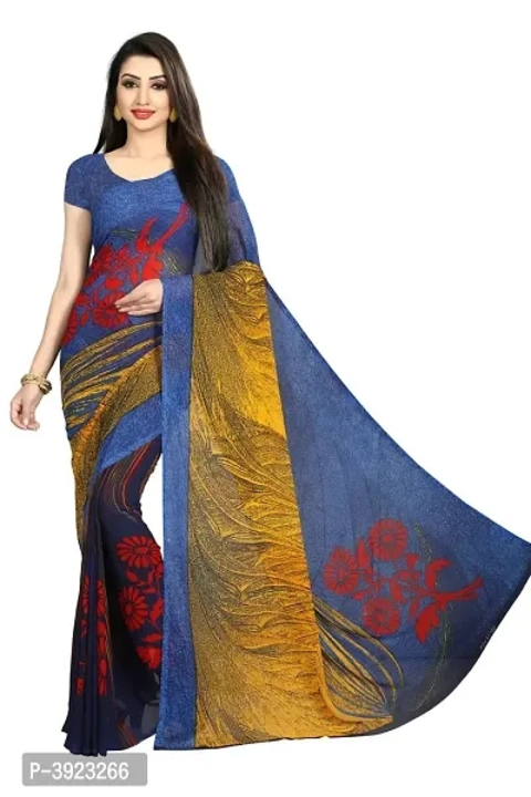 Multicoloured Printed Georgette Sarees uploaded by wholsale market on 6/24/2023