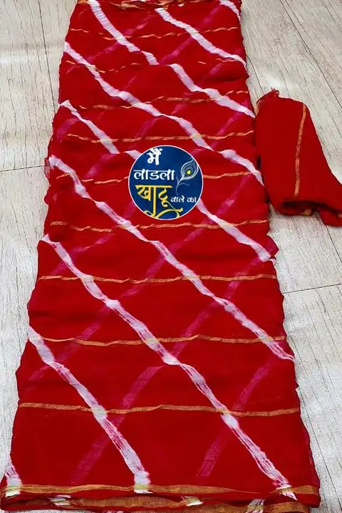 🌹🌹*Beautiful chiffon saree*🌹🌹

Fabric :- half pure chiffon

Work :- lehriya hand made 

color dy uploaded by Gotapatti manufacturer on 6/24/2023