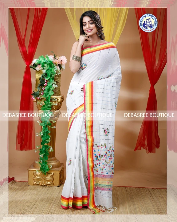Handcrafted Bangladesh Cotton Saree uploaded by Debasree Boutique on 6/24/2023