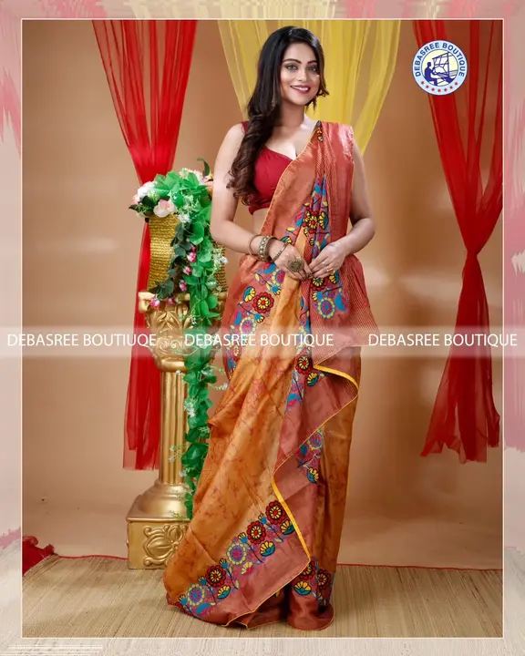 Tussar Bullion Parshi work saree  uploaded by business on 6/24/2023