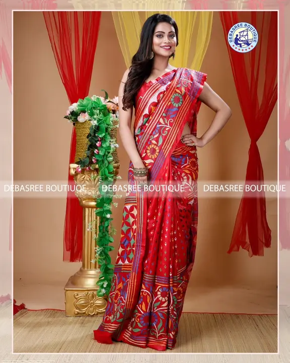 Silk Kantha Embroidery Saree uploaded by Debasree Boutique on 6/24/2023