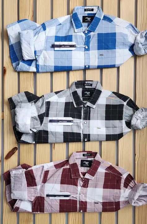 Men's light color check shirts uploaded by Mahalaxmimobiles  on 6/24/2023