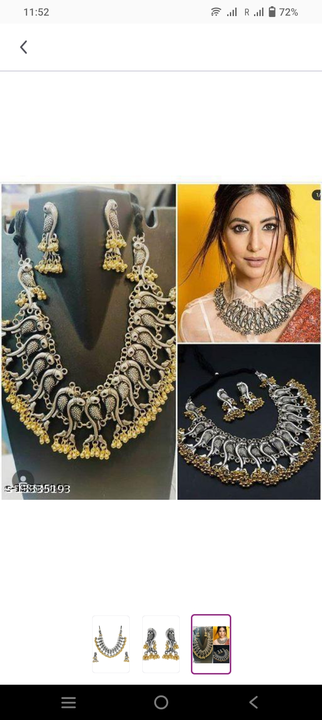Alloy oxidised jewellery set  uploaded by business on 6/24/2023