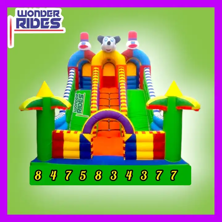 Mickey mouse bouncy with blower uploaded by Wonder Rides on 6/24/2023