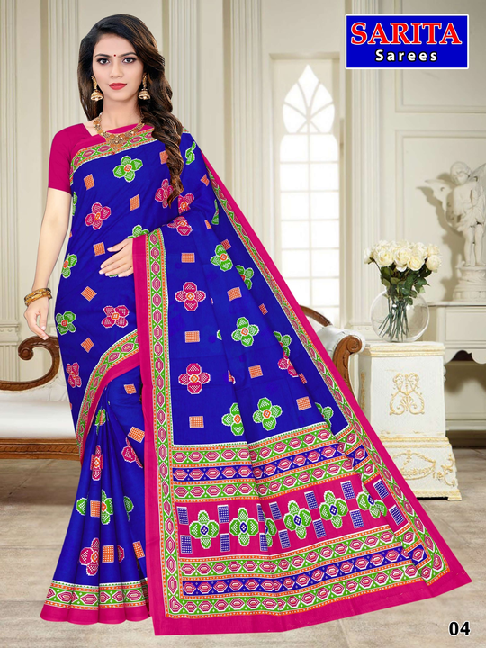South Style Pure Cotton Printed Saree  uploaded by Sarita Printers on 6/24/2023