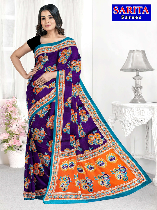 South Style Pure Cotton Printed Saree  uploaded by Sarita Printers on 6/24/2023