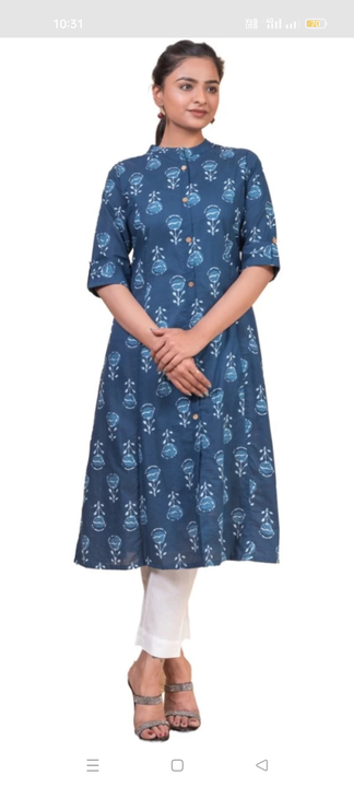 A line kurti  uploaded by Shree shyam garments on 6/24/2023