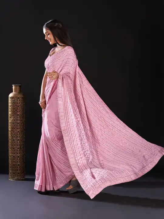 Chiffon saree  uploaded by Krishna fashion on 6/24/2023
