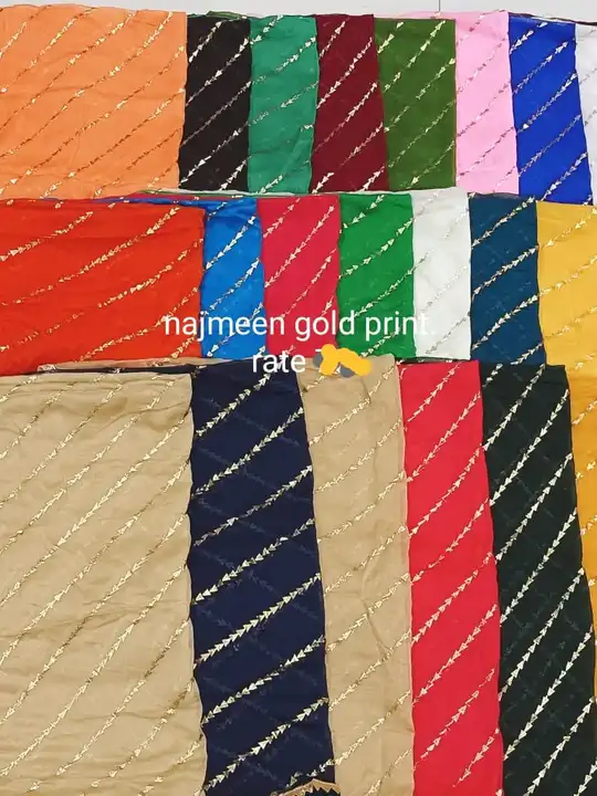 Najameen gold print  uploaded by Kuldeep fashion on 6/24/2023