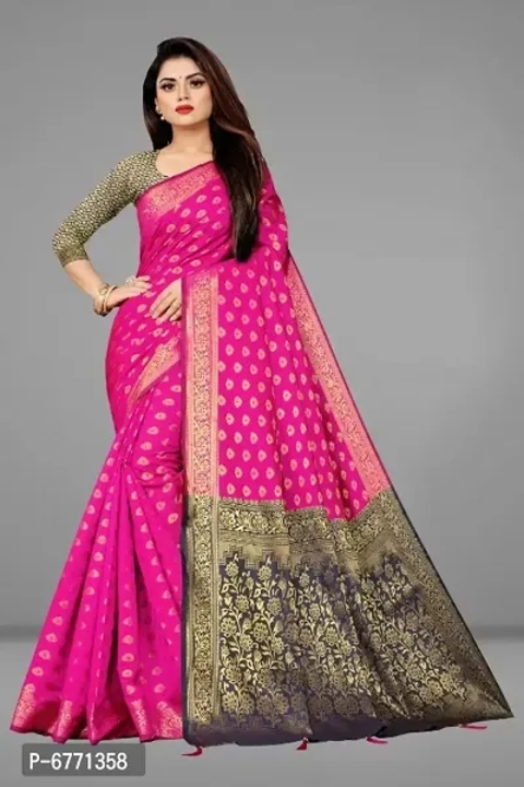 Designer Banarasi Style Silk Jacquard Saree uploaded by business on 6/24/2023