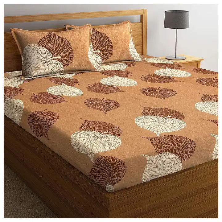 Elastic fitted Double bed sheet with pillow cover  uploaded by Shree shyam enterprises on 4/21/2023