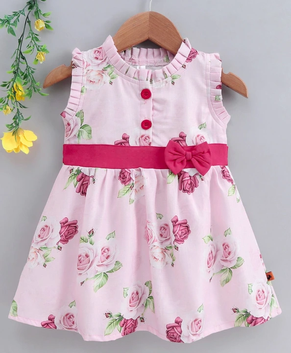 Jb-2 pink cute floral dress uploaded by JB FASHION on 6/24/2023
