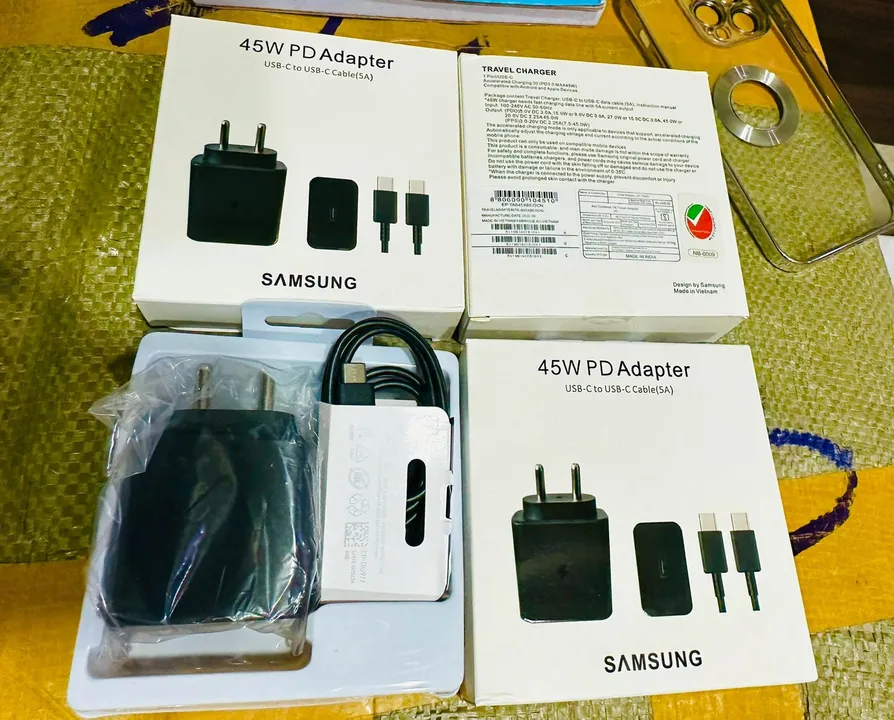 Post image I want 5 pieces of Mobile Chargers at a total order value of 1000. I am looking for Samsung charger 45w PD Adapter . Please send me price if you have this available.