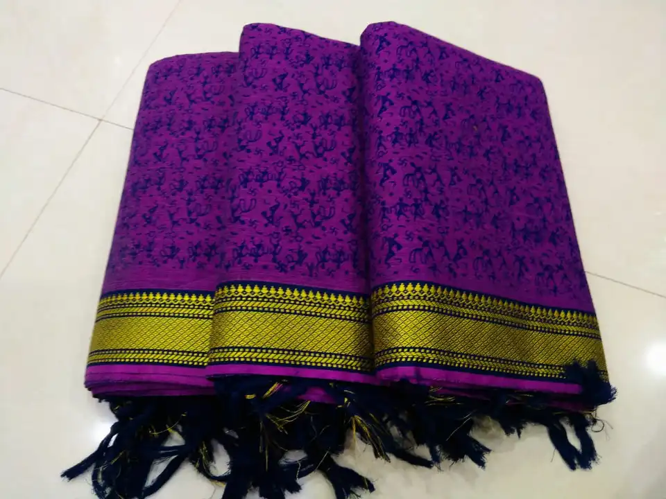 SHV® 
Handloom South Indian printed Unstitched Cotton dress  uploaded by Shv Sh Handloom on 6/24/2023
