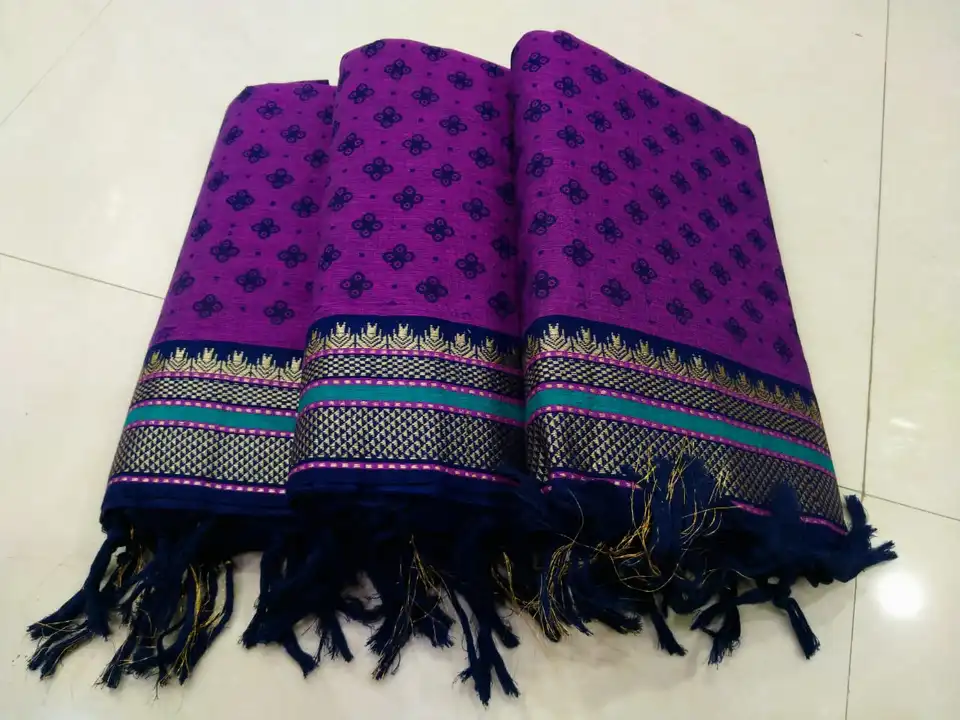 SHV® 
Handloom South Indian printed Unstitched Cotton dress  uploaded by Shv Sh Handloom on 6/24/2023
