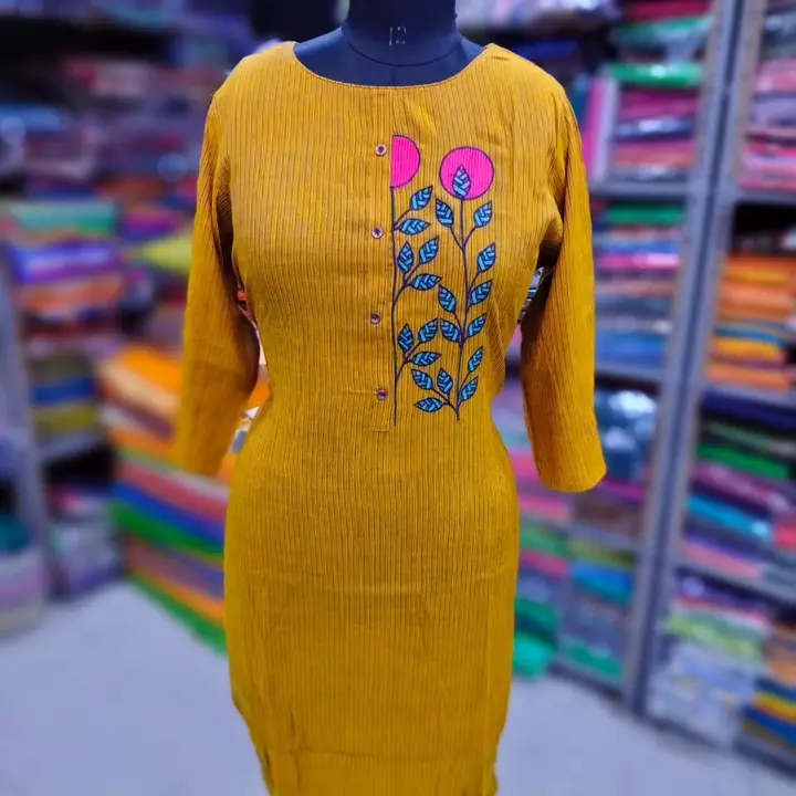  COTTON embroidery Kurtis  uploaded by business on 6/24/2023