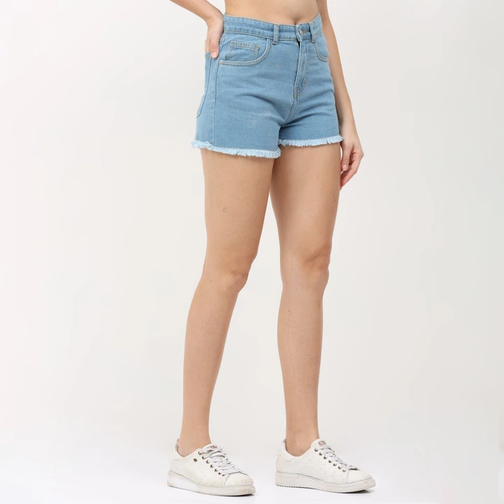 Bivich high rise denim shorts uploaded by Mivit Apparels on 6/24/2023