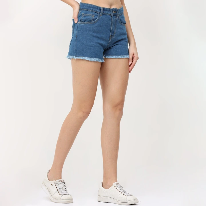Bivich high rise denim shorts uploaded by Mivit Apparels on 6/24/2023