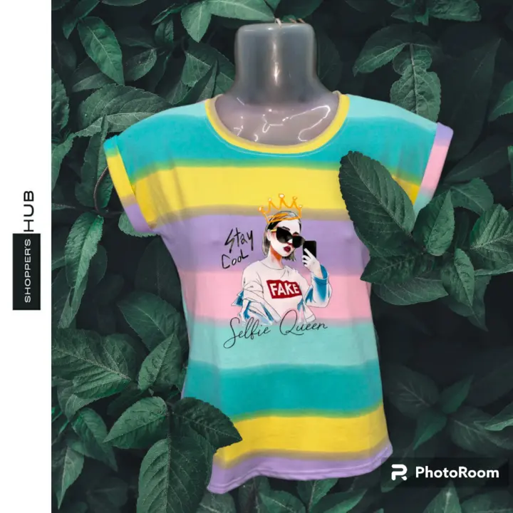 Imported Ladies T-shirts multi colour shade available now for reseller, retailer and wholesaler  uploaded by Shoppers Hub on 6/24/2023