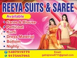 Business logo of Reeya Suits and Saree 