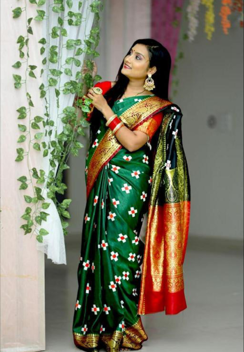 Banarasi Satin Silk Saree Full Heavy work Customized Embroidery  uploaded by Mehra Saree on 6/24/2023