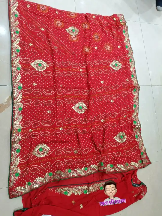 🔱🔱🔱🔱🔱🔱🔱
👉Saree Pure Georgette
👉All Over Fancy Bhandej 
👉All Over Heavy Hand Work
👉 Runnin uploaded by Gotapatti manufacturer on 6/25/2023