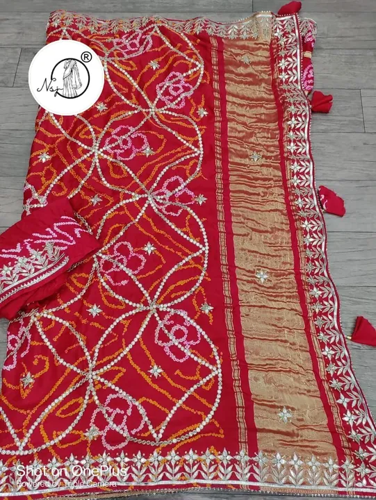 presents red lovers wedding special saree*

👉keep shopping with us 

❤️🌹original product NSJ 🌹❤️
 uploaded by Gotapatti manufacturer on 6/25/2023