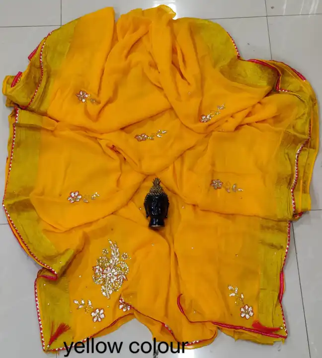 New launchin
Limited time sell
Offer price🏵️🏵️
Odar puch kr Le plz 
Good quality Najmin jari borde uploaded by Gotapatti manufacturer on 6/25/2023