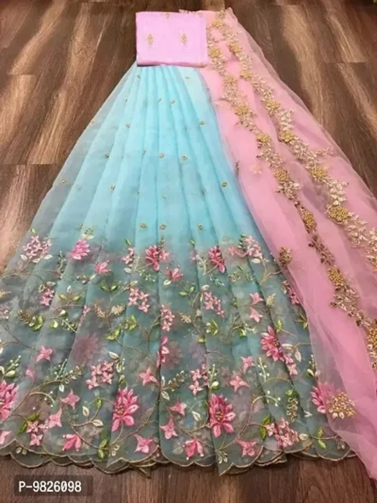Beautiful Net Embroidery Semi Stitched Lehenga Cholis With Dupatta For Women uploaded by Prince Tiwari on 6/25/2023