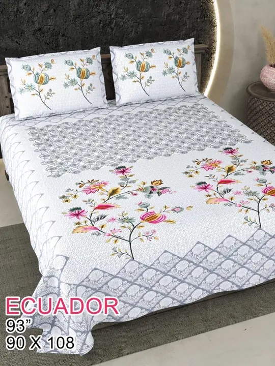 Pure cotton king size bedsheets  uploaded by COPPVILLA - The art and craft store on 6/25/2023