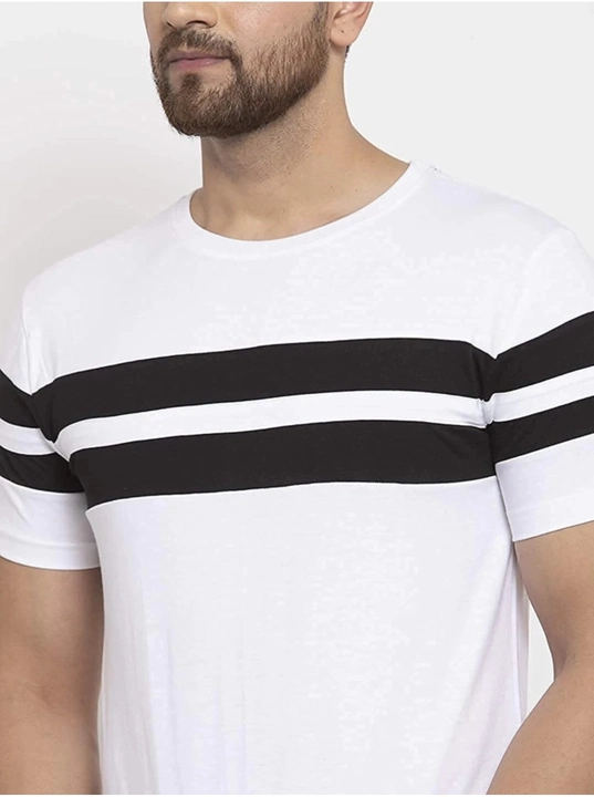 Striped cotton tshirt for men  uploaded by Rathore Fashion House on 6/25/2023