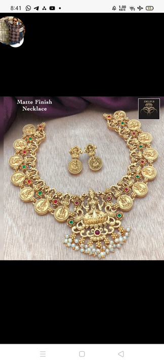 Gold necklace jewellery  uploaded by business on 6/25/2023