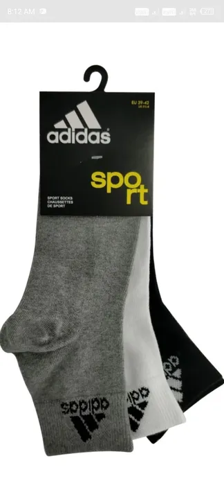 Adidas towel socks pack of 3pc uploaded by business on 6/25/2023