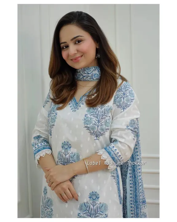 Cotton Afagani suit uploaded by Deepika Designer Saree on 6/25/2023
