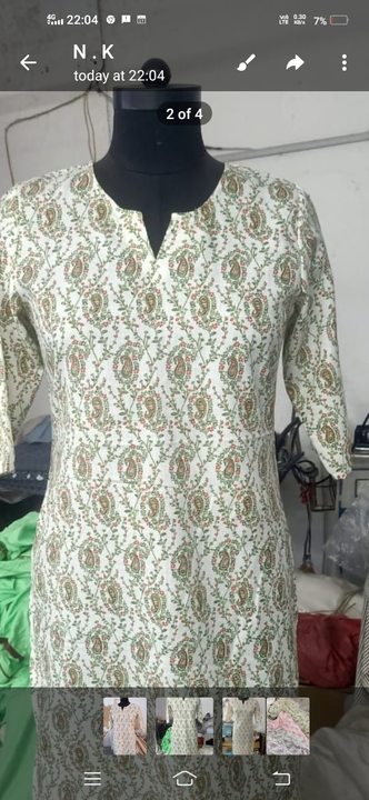 Cotton kurti ( Making kurti as per order basis as per buyer requirement)  uploaded by Right & Choice ... on 6/25/2023
