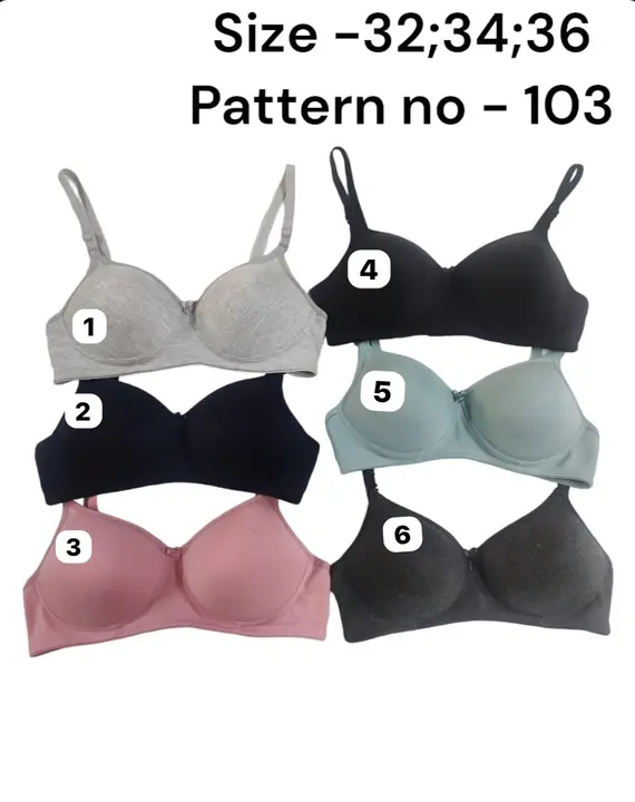 cotton padded bra uploaded by business on 6/25/2023
