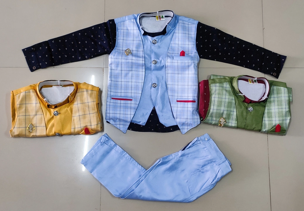 KIDS SUIT WITH SHIRT COAT 🧥 PANT  uploaded by Arihant Handloom  on 6/25/2023