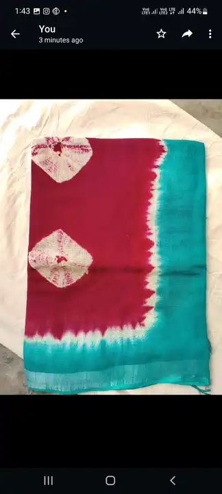 Cotton slub shibori printed saree  uploaded by SHADAB TEXTILE on 6/25/2023