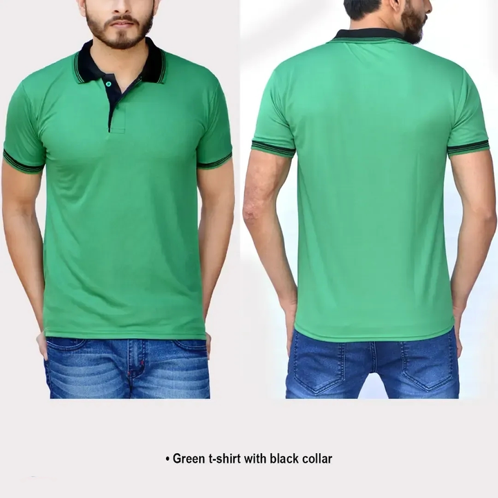 Solid Polyester Blend Polo T-Shirt uploaded by GAGANASRI ENTERPRISES on 6/25/2023