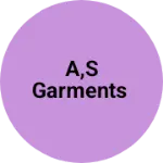 Business logo of A,s garments
