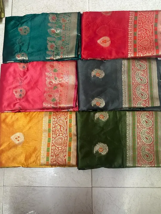 Organja fancy saree uploaded by Jay Jhanjhnath Fabric on 6/25/2023
