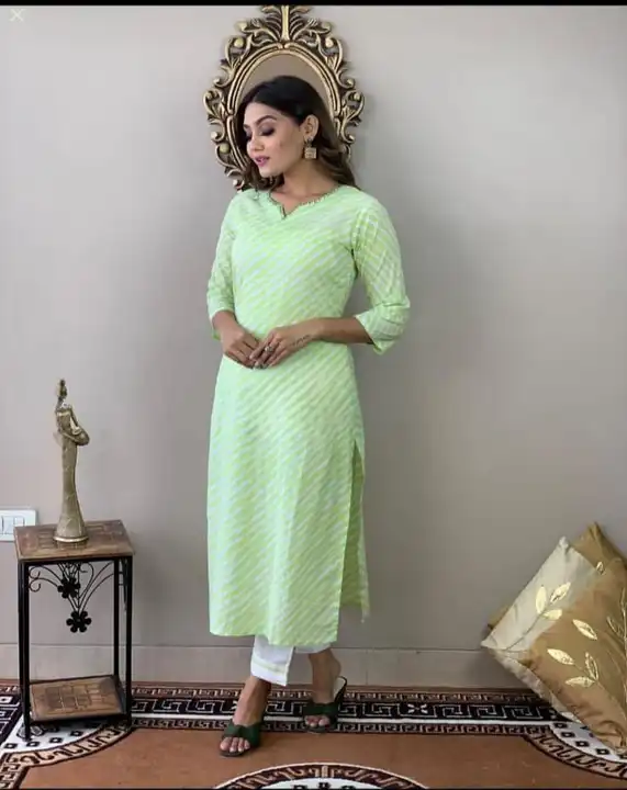 Cotton Kurti With Cotton Pent. uploaded by business on 6/25/2023